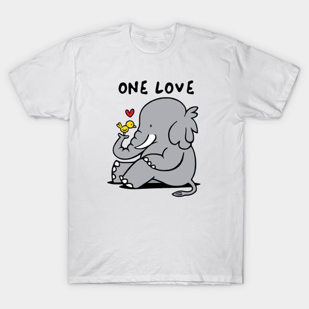 One love one heart T-Shirt by Nikki Genee Art